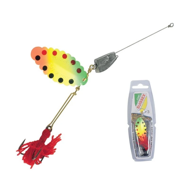 CUILLER SUISSEX PLOMBEE FUN FLUO 3 1 CUILLER SUISSEX PLOMBEE FUN FLUO 3